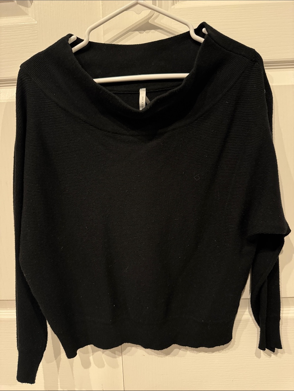 Black Women's Off-the-Shoulder Sweater